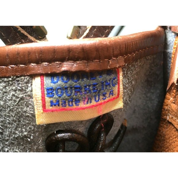 Dooney & Bourke Vtg Blue Leather Brown Trim Satchel Shoulder Bag – Made In USA - Picture 12 of 12